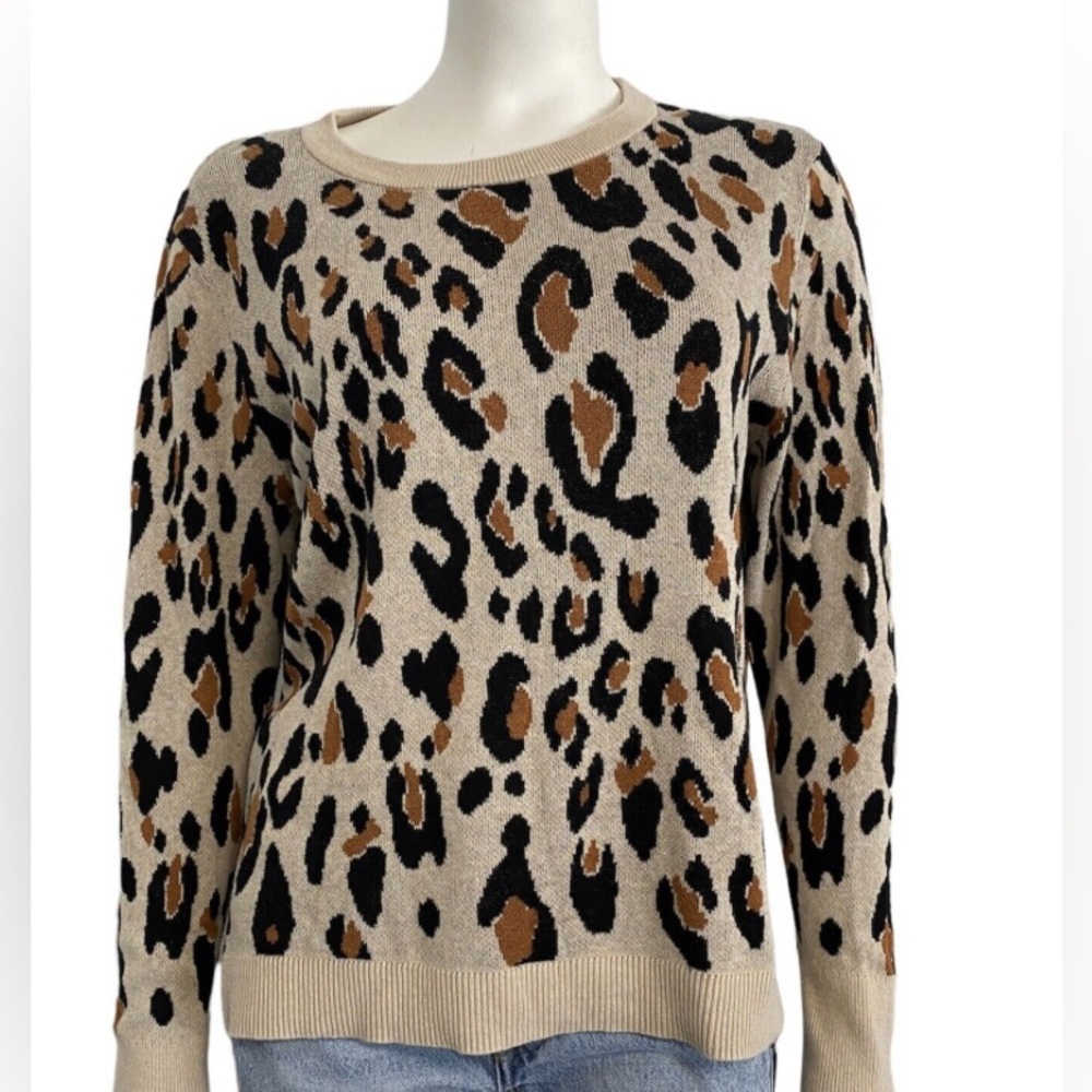 leopard sweater size XS from A New Day